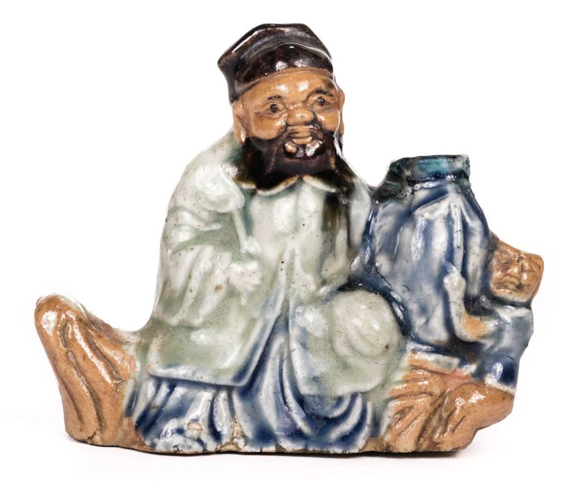Lot 138 - Japanese Polychrome Porcelain Scholar’s