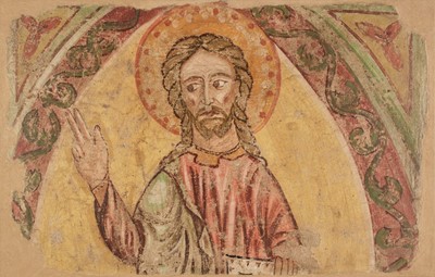 Lot 38 - Byzantine School. Christ Pantocrator, Veneto-Cretan, late 17th or 18th century