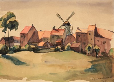 Lot 211 - Gurschner (Herbert, 1901-1975). Damme near Brugge, 1937