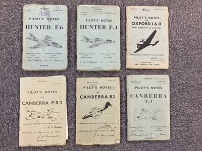 Lot 21 - Collection of 30 Pilots notes, 19.5 x 13 cm