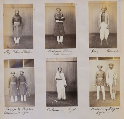 Lot 37 - India. An album of approximately 220 photographs, c. 1860s/1870s
