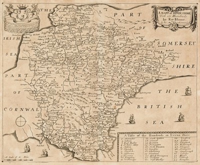 Lot 89 - Devon. A collection of 28 county maps, 17th - 19th century