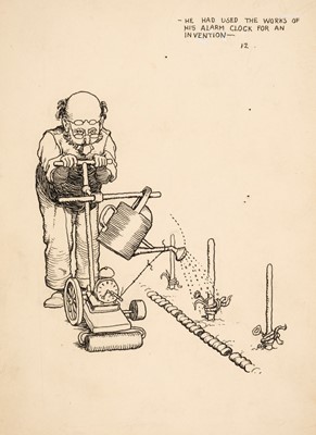 Lot 485 - Robinson (William H, 1872-1944). He had Used the Works of his Alarm Clock for an Invention, 1933
