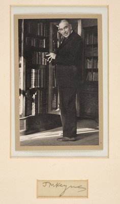 Lot 347 - Keynes (John Maynard, 1883-1946). Autograph Signature, ‘J. M. Keynes’, no date