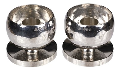 Lot 485 - Silver candlesticks designed by Anthony Hawksley for Payne-Oxford, London 1971