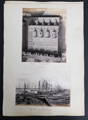 Lot 19 - Egypt. A group of 29 photographs of Egypt, mostly by Frank Mason Good, c. 1865-70