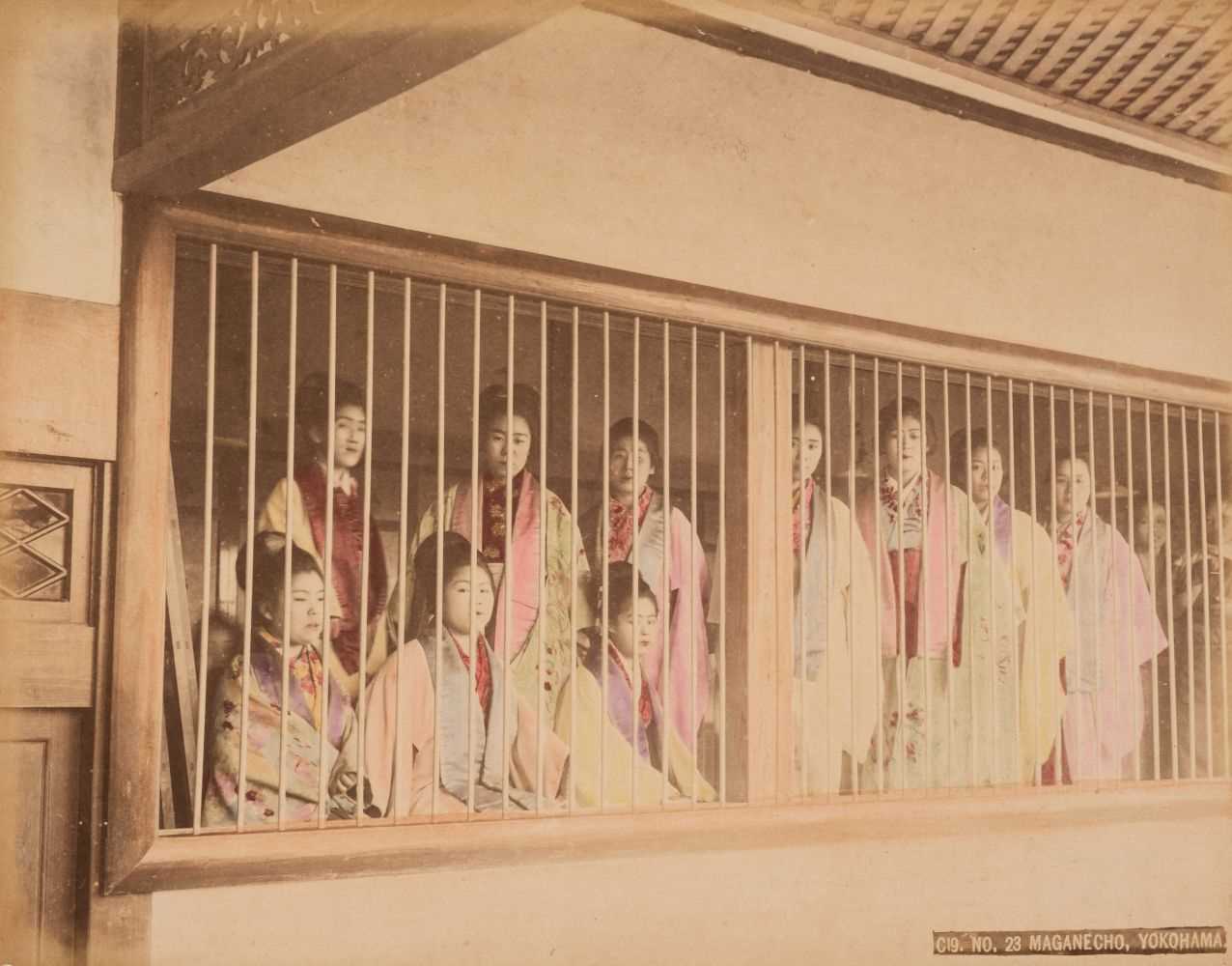 Lot 48 - Japan. An album containing 49 photographs by Kusakabe Kimbei, Raimond von Stillfried