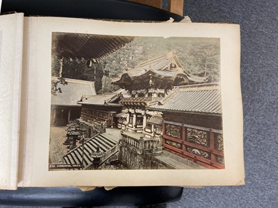 Lot 48 - Japan. An album containing 49 photographs by Kusakabe Kimbei, Raimond von Stillfried