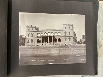 Lot 92 - Burma & Iraq. A pair of photograph albums, c. 1910s