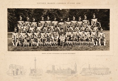 Lot 174 - Indian Victory Contingent. 8th Punjab Detachment, Victory March, London, 8 June 1946