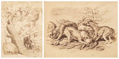 Lot 4 - Blackburn, Jemima, 1823-1909.Illustrations of Scripture by an Animal Painter