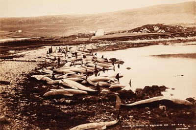 Lot 70 - Scotland. A group of 24 photographs of Shetland and Hebrides scenes, late 19th century