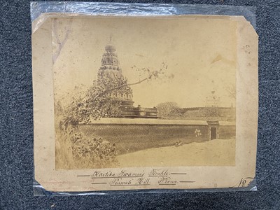 Lot 32 - India. A group of 10 photographs of Indian temples and ghats, c. 1870/1900