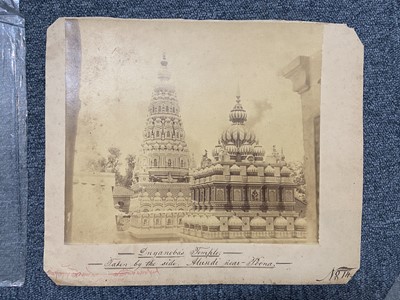 Lot 32 - India. A group of 10 photographs of Indian temples and ghats, c. 1870/1900