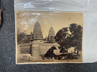 Lot 32 - India. A group of 10 photographs of Indian temples and ghats, c. 1870/1900