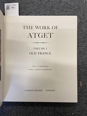 Lot 82 - Atget (Eugene, 1857-1927). The Work of Atget: Old France / The Art of Old Paris
