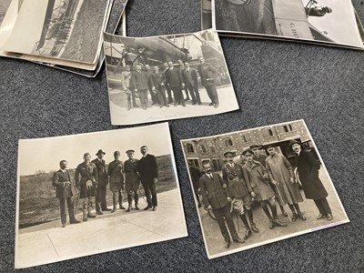 Lot 25 - Italian Aviation. A collection of original black and white Caproni aircraft photographs