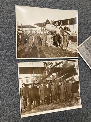 Lot 25 - Italian Aviation. A collection of original black and white Caproni aircraft photographs