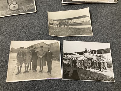 Lot 25 - Italian Aviation. A collection of original black and white Caproni aircraft photographs