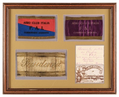 Lot 30 - Italian Aviation. Italian aero club armbands, circa 1908-1911