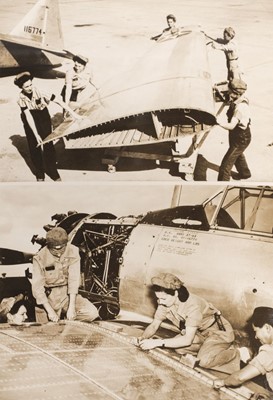 Lot 5 - Aircraft Photographs. WWII Press Photographs, circa 1939-1950, black and white photographs