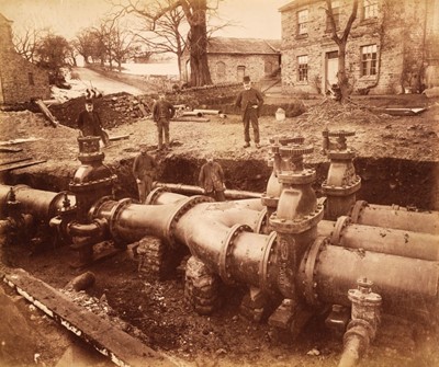 Lot 20 - Elan Valley Water Scheme. A pair of photograph albums documenting the construction