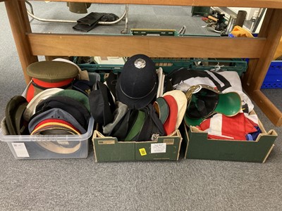 Lot 130 - Military Hats. Various military hats, all mid to late 20th century