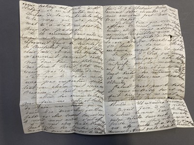Lot 68 - Siege of Paris Ballon Monté cover. Le General Faidherbe, 13 January 1871, folded letter
