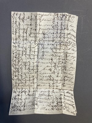 Lot 68 - Siege of Paris Ballon Monté cover. Le General Faidherbe, 13 January 1871, folded letter