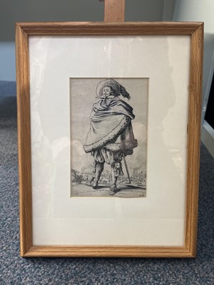 Lot 58 - Callot (Jacques, 1592-1635). Gentleman with Sword, circa 1623..., and one other