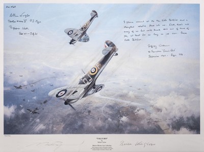Lot 474 - Taylor (Robert). "Tally Ho", Battle of Britain Aces Collection, colour print, and 2 others