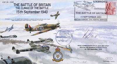 Lot 17 - Battle of Britain Pilot Signatures. A large collection of wartime aircrew signatures