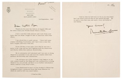 Lot 357 - Mountbatten (Louis, 1900-1979). Typed Letter Signed, ‘Mountbatten of Burma’