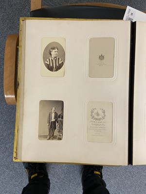 Lot 10 - Cartes de Visite. An album containing approximately 110 window-mounted carte-de-visite portraits