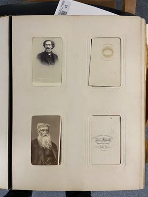 Lot 10 - Cartes de Visite. An album containing approximately 110 window-mounted carte-de-visite portraits