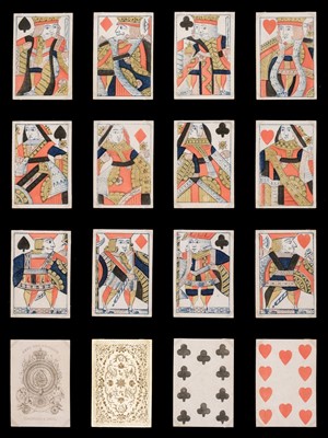 Lot 283 - English playing cards. William IV Coronation deck, Reynolds & Sons, 1831