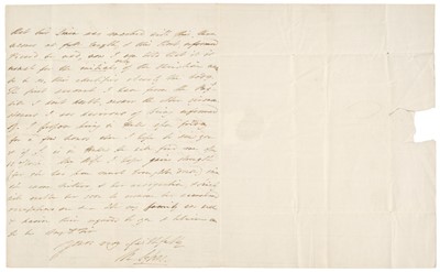 Lot 284 - Battle of Waterloo. Autograph Letter Signed, ‘Tho. Draper’, Ostend, 25 June 1815