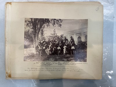 Lot 31 - India. A disbound album of 72 photographs, compiled by A. B. Sampson, c. 1860s