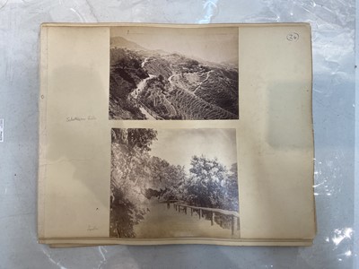 Lot 31 - India. A disbound album of 72 photographs, compiled by A. B. Sampson, c. 1860s