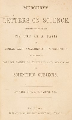 Lot 254 - Smith (James Elishama). Mercury's Letters on Science