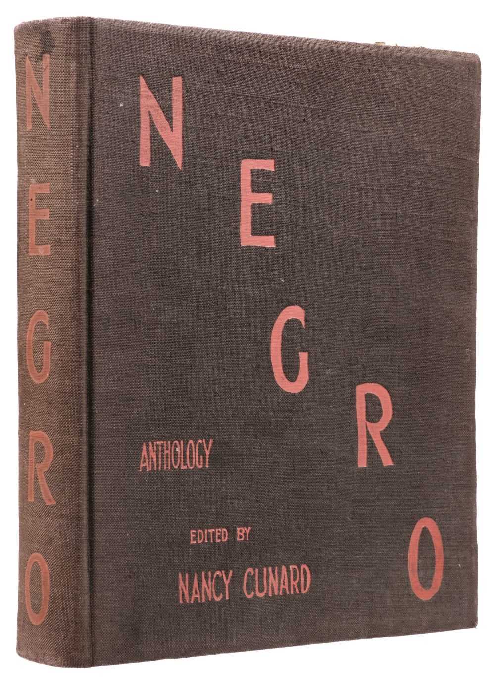Lot 708 - Cunard (Nancy, editor). Negro, Anthology made by Nancy Cunard, 1st edition, 1934