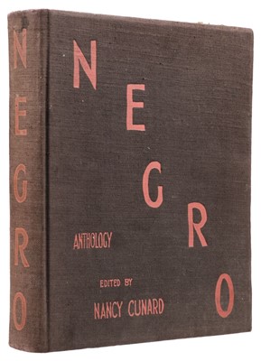 Lot 708 - Cunard (Nancy, editor). Negro, Anthology made by Nancy Cunard, 1st edition, 1934