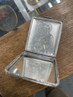 Lot 481 - Icon. A silver travelling icon by M. Buccellati circa 1950s