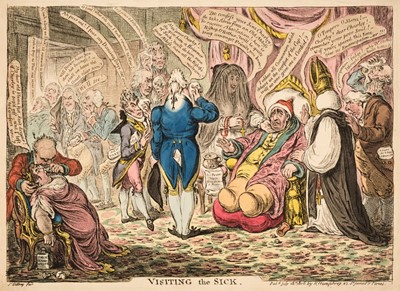 Lot 203 - Gillray (James). Visiting the Sick, H. Humphrey, July 18th 1806