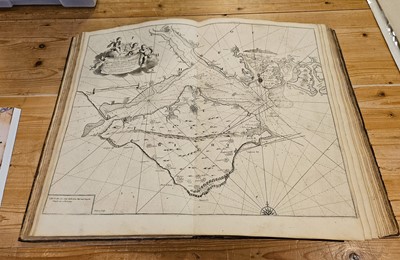 Lot 32 - Greenville Collins (Captain). Great Britain's Coasting Pilot..., William Mount & Thomas Page, 1744