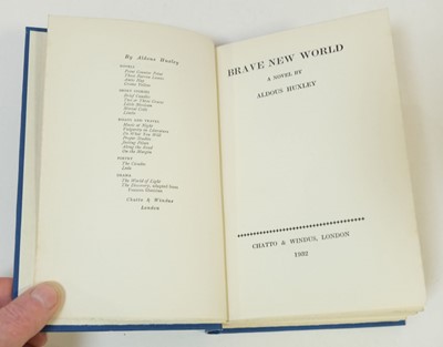 Lot 742 - Huxley (Aldous). Brave New World, 1st edition, London: Chatto & Windus, 1932