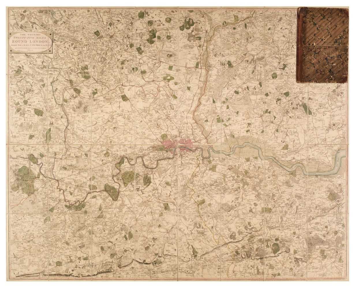 Lot 87 - London. Faden (William), The Country Twenty-Five Miles Round London..., 1815