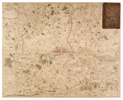 Lot 87 - London. Faden (William), The Country Twenty-Five Miles Round London..., 1815