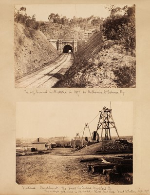Lot 73 - Australia. An album containing approximately 96 photographs of New South Wales and Victoria