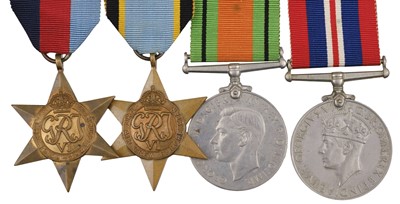 Lot 13 - Four: Attributed to Wireless Operator A.C. Bromwich, RAF, shot down and captured in Bavaria 1944